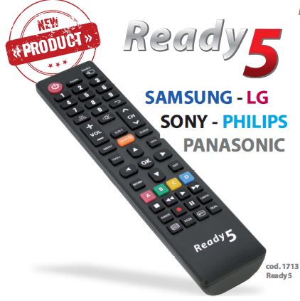 Télécommande TV 5 en 1 pour Samsung, Sony, Philips, Panasonic, LG